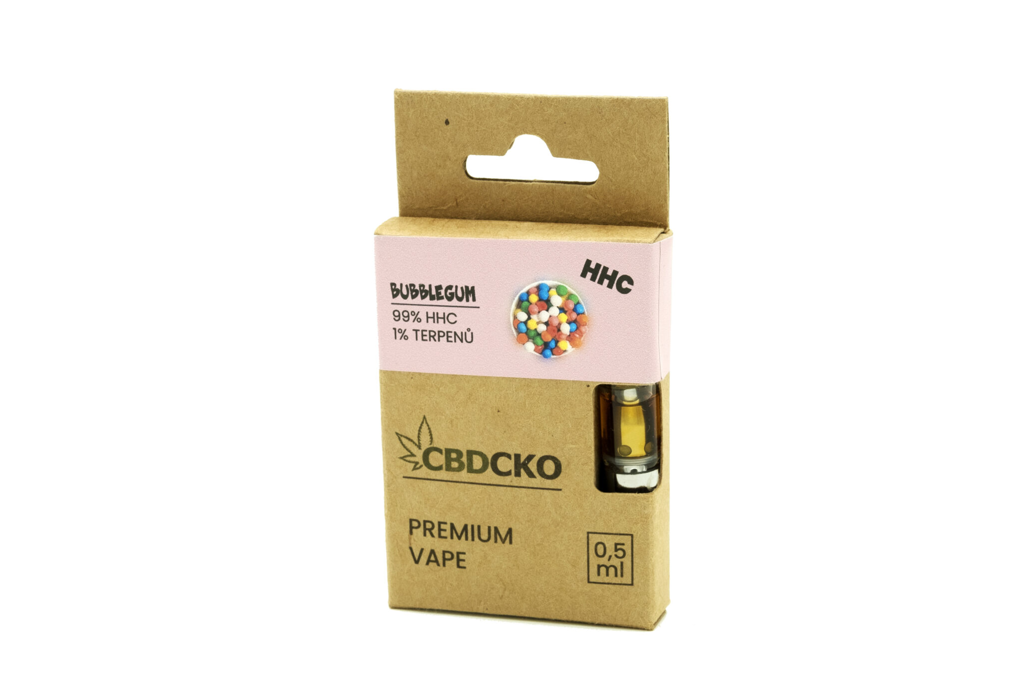 CBDčko HHC Cartridge Bubblegum Obsah: 1 ml