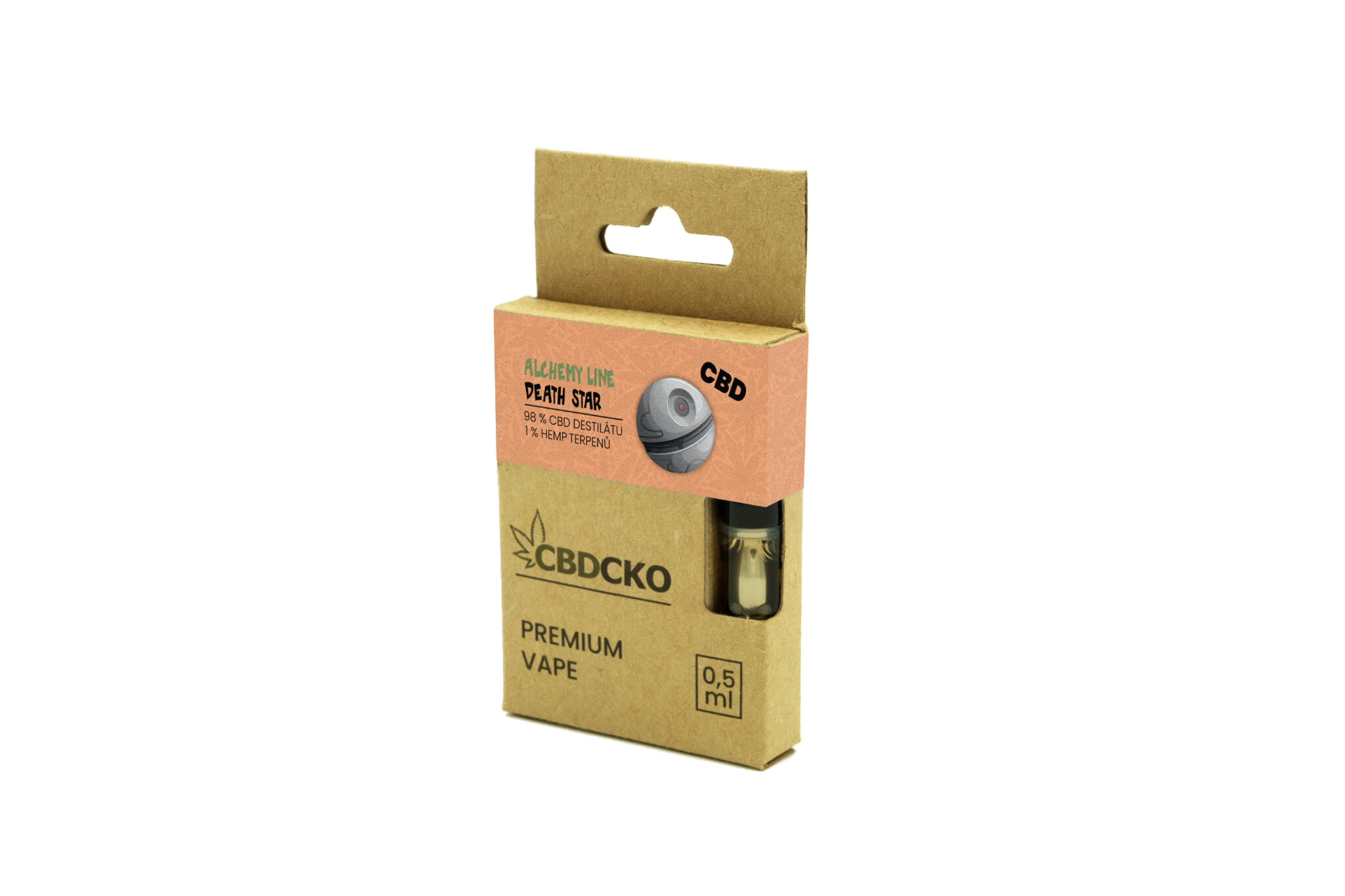 CBDčko CBD Alchemy Line Cartridge Death Star Obsah: 0,5 ml