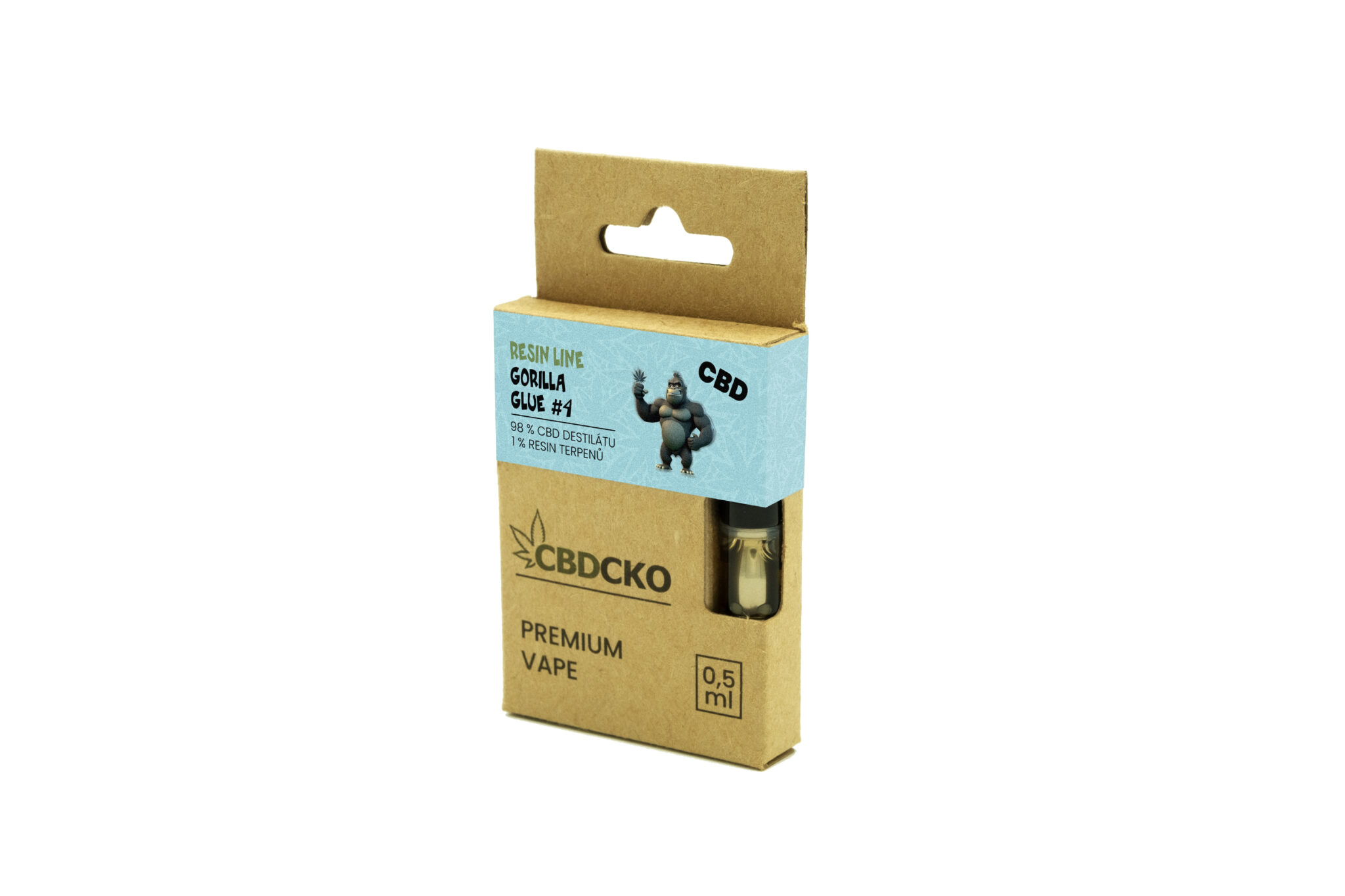 CBDčko CBD Resin Line Cartridge Gorilla Glue #4 Obsah: 0,5 ml