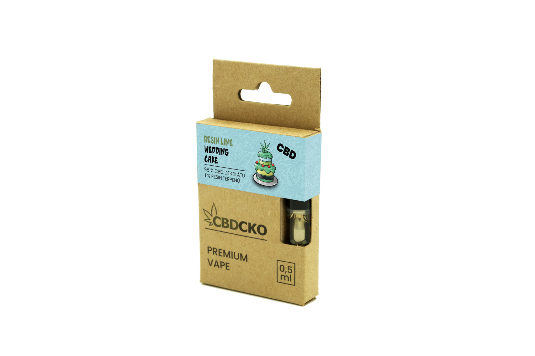 CBDčko CBD Resin Line Cartridge Wedding Cake Obsah: 0,5 ml