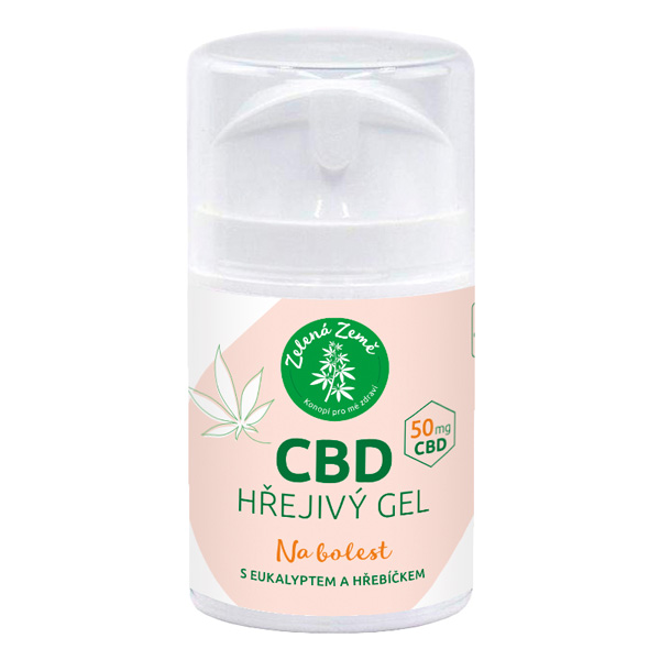 Zelená země CBD hřejivý gel 50 g