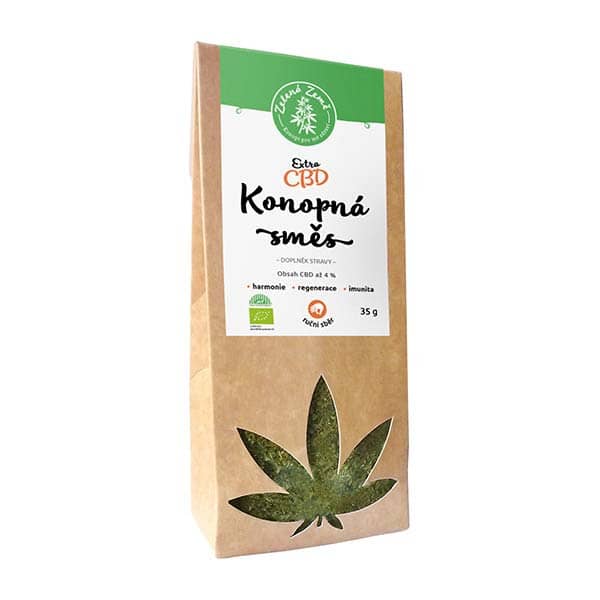 Zelená Země Zelená Země, CBD Extra konopná směs BIO 4% 35 g