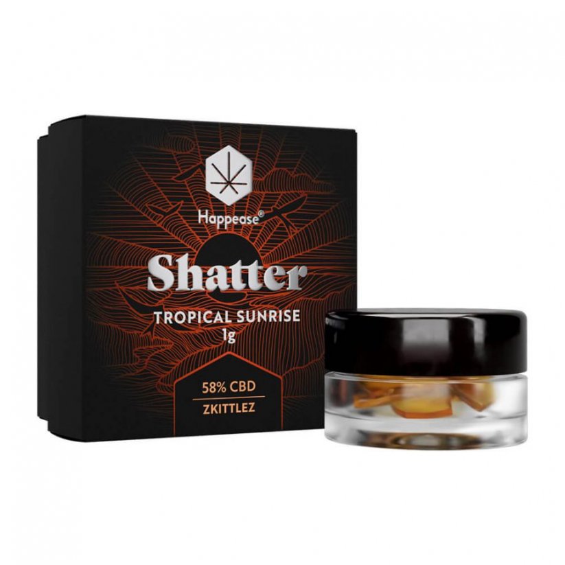 Happease Happease, CBD Extrakt Shatter - Tropical Sunrise 58% CBD 1g