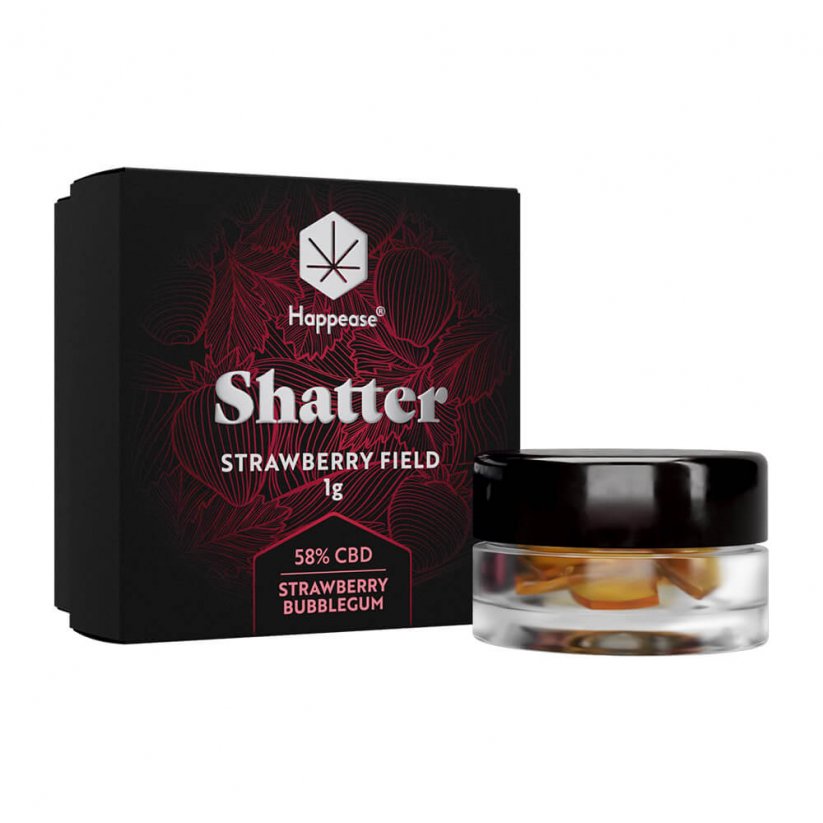 Happease Happease, CBD Extrakt Shatter - Strawberry Field 58% CBD 1g