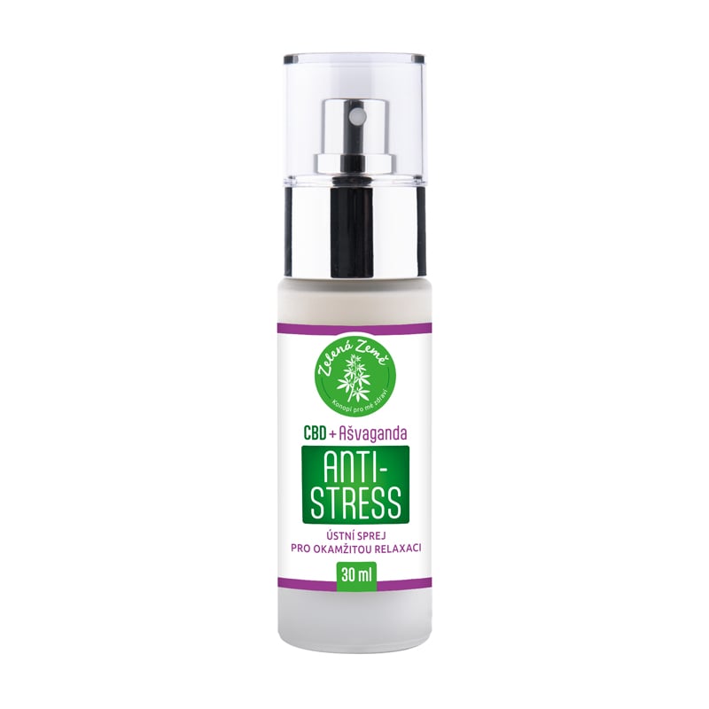 Zelená Země Zelená Země, CBD antistress sprej s ašvagandou 30 ml