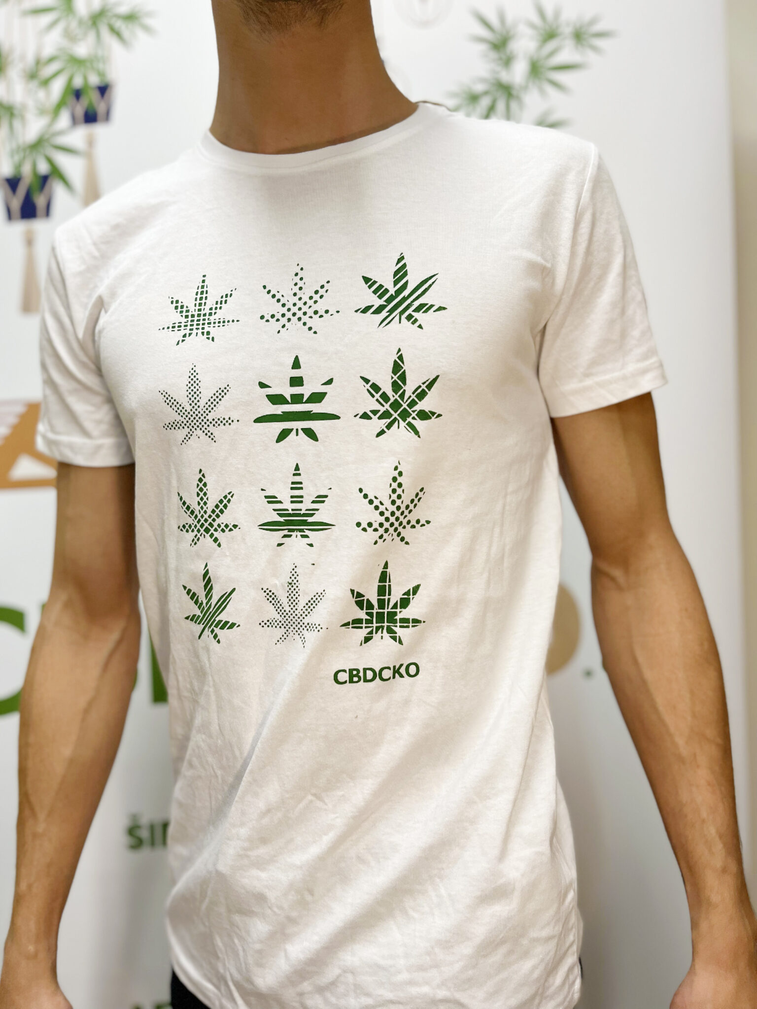 Pánské tričko CBDčko 12 Konopných listů Design: 2XL
