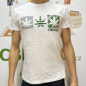 Pánské tričko CBDčko 3 Konopné listy Design: 2XL