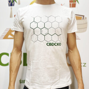 Pánské tričko CBDčko Včelí plástev Design: XL