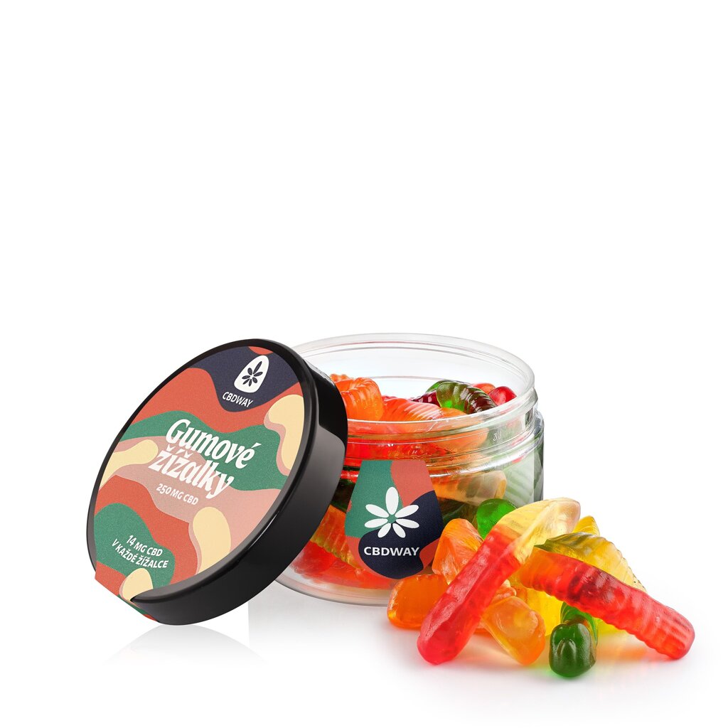 CBDWay CBDWay, Gumové žížalky 250 mg CBD