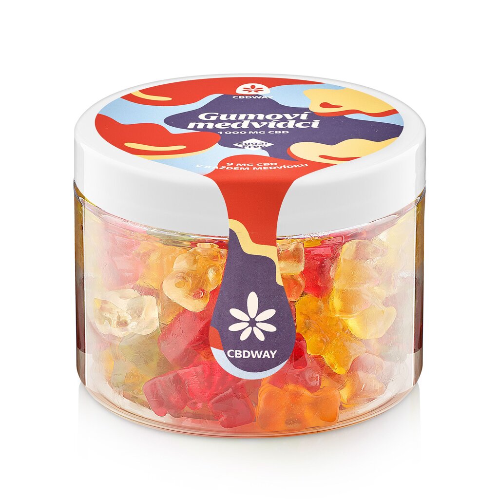 CBDWay CBDWay, Medvídci bez cukru 1000 mg CBD