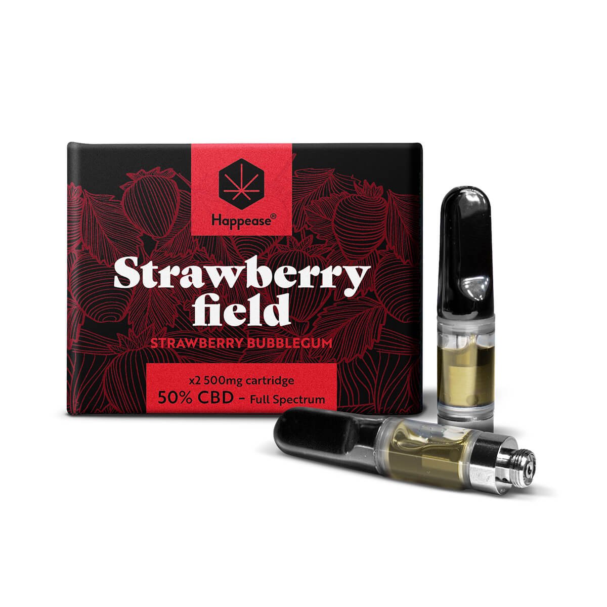 Happease Happease, 2 ks CBD cartridge - Strawberry Field