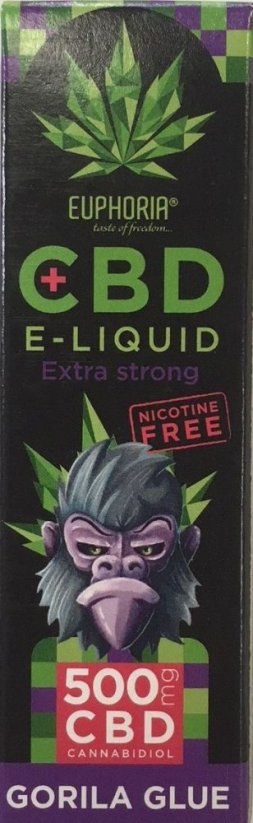 Euphoria Euphoria, CBD E-Liquid Gorilla Glue 10ml, 500mg CBD