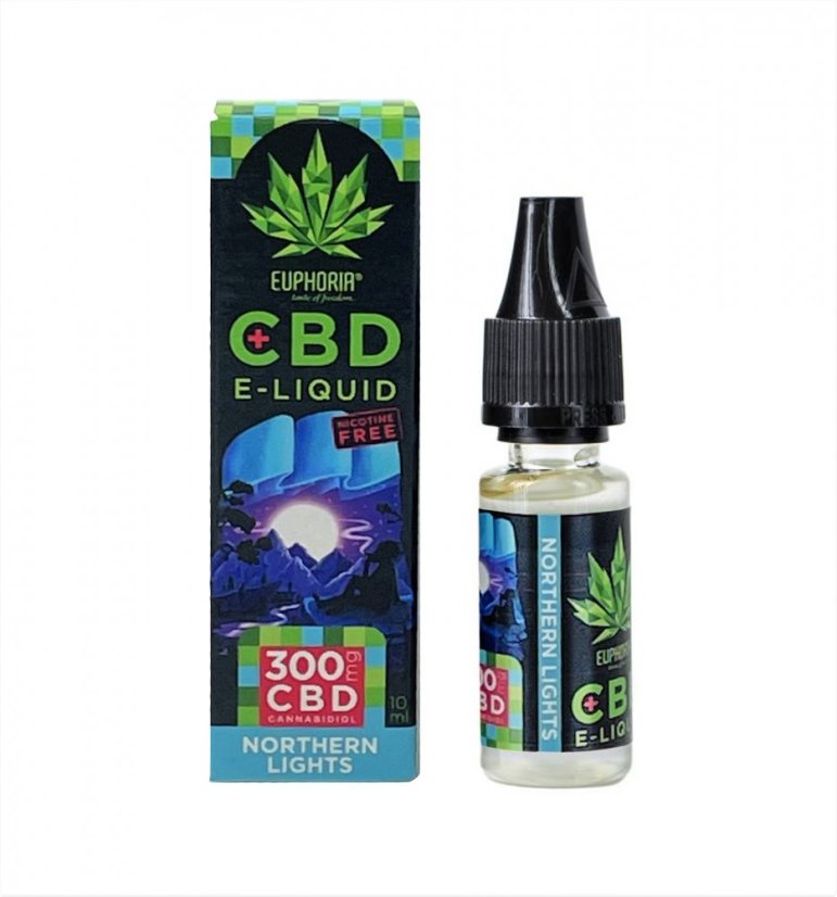 Euphoria Euphoria, CBD E-Liquid Northern Lights 10ml, 300mg CBD
