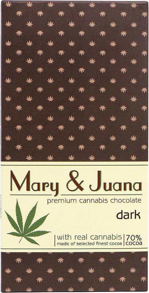 Euphoria Euphoria, konopná čokoláda Mary & Juana hořká 70 % kakao, 80 g