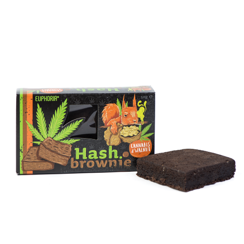 Euphoria Euphoria, Konopné Hash Brownie Cannabis s ořechy