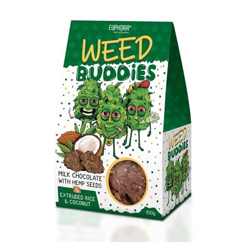 Euphoria Euphoria, Konopné Weed Buddies Mléčné 100g