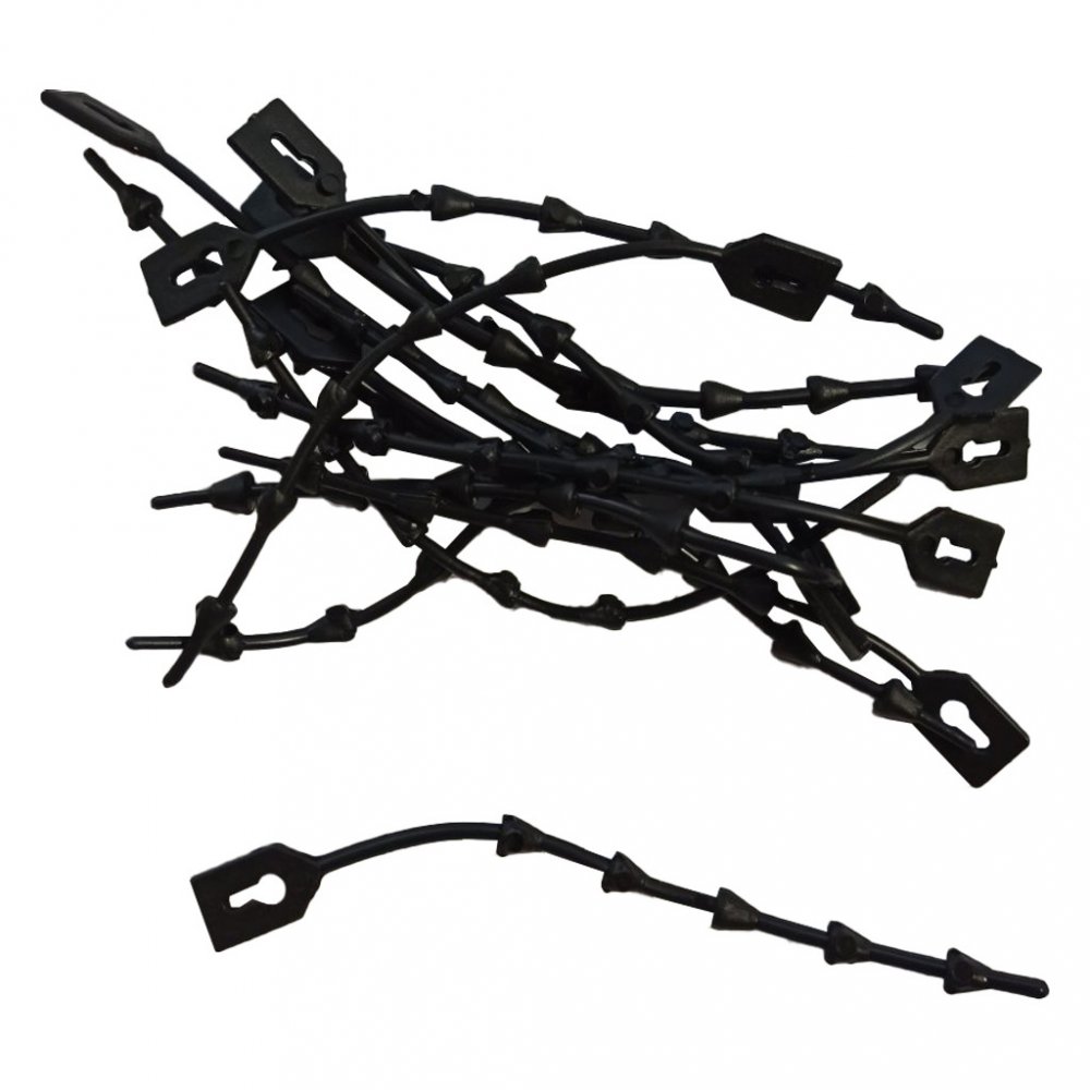 Clips gumový, k bambusové tyči, délka 12 cm, 1 ks