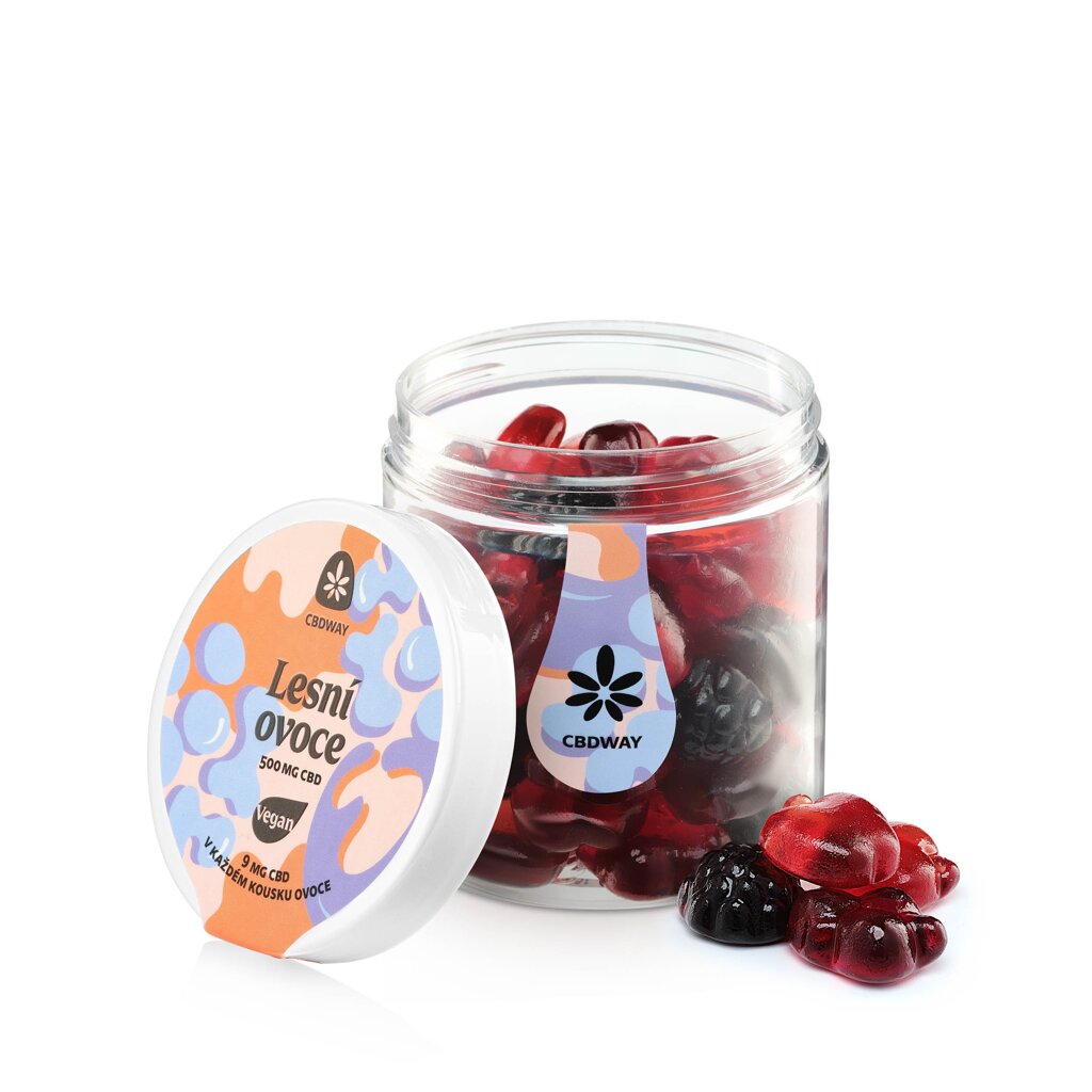 CBDWay CBDWay, Veganská lesní směs 500 mg CBD