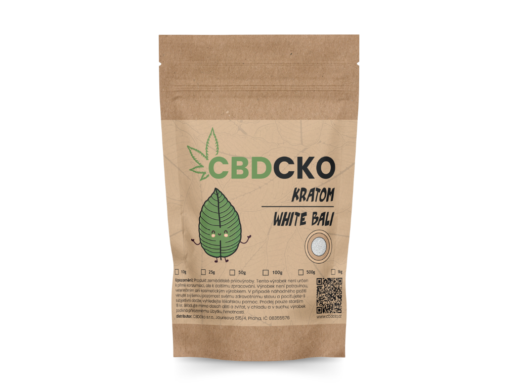 CBDčko Bílý "white" Kratom, Bali Váha: 50 g