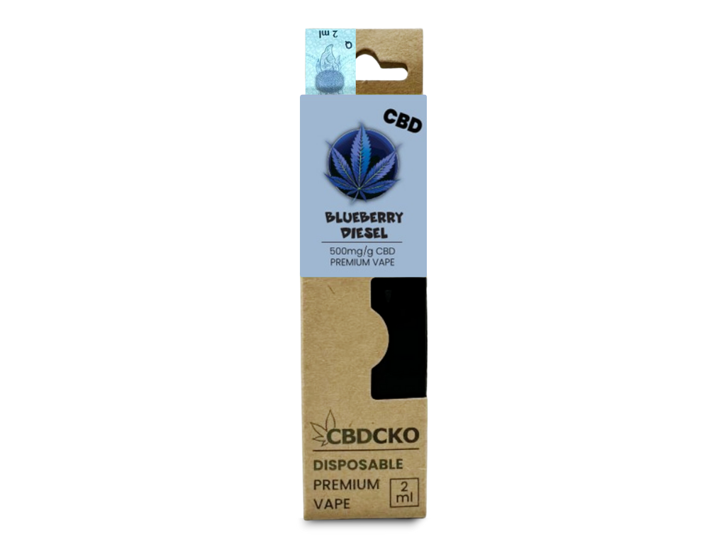 CBDčko CBD Disposable Vape Pen Blueberry Diesel, 2 ml