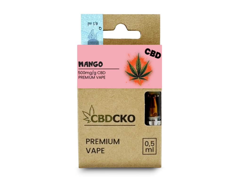 CBDčko CBD Cartridge Mango Obsah: 0,5 ml
