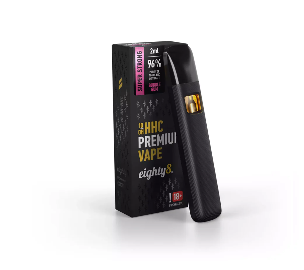 Eighty8 Eighty8, 10-OH-HHC Disposable vape Bubblegum 2 ml