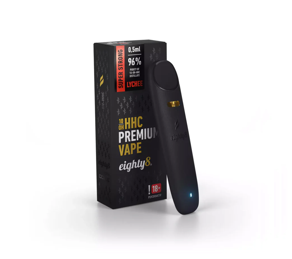 Eighty8 Eighty8, 10-OH-HHC Disposable vape Lychee 0,5 ml