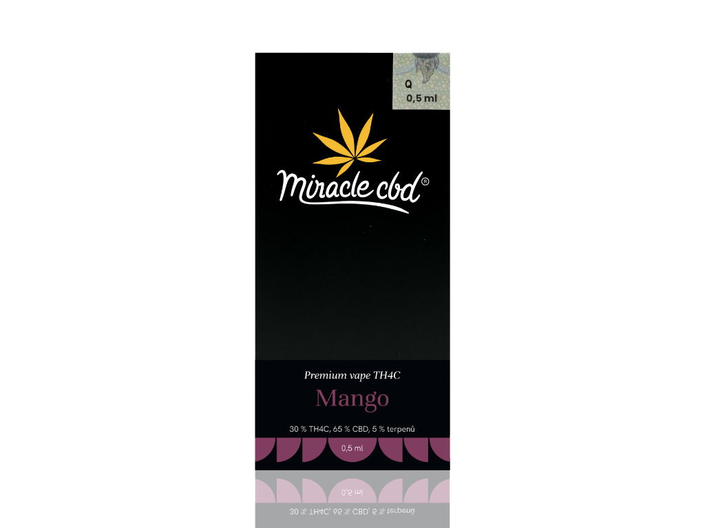 MiracleCBD MiracleCBD, TH4C Cartridge Mango Obsah: 1 ml