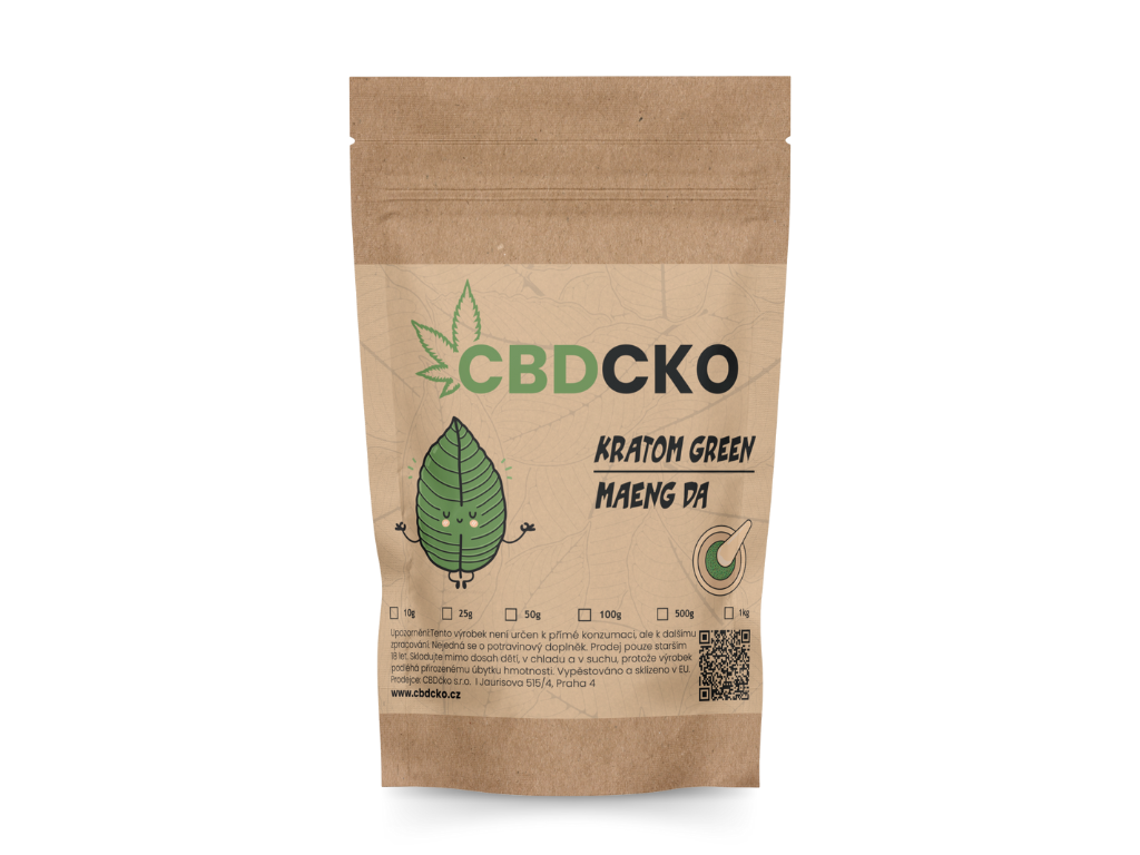 CBDčko Zelený "Green" Kratom, Maeng Da Váha: 1 kg