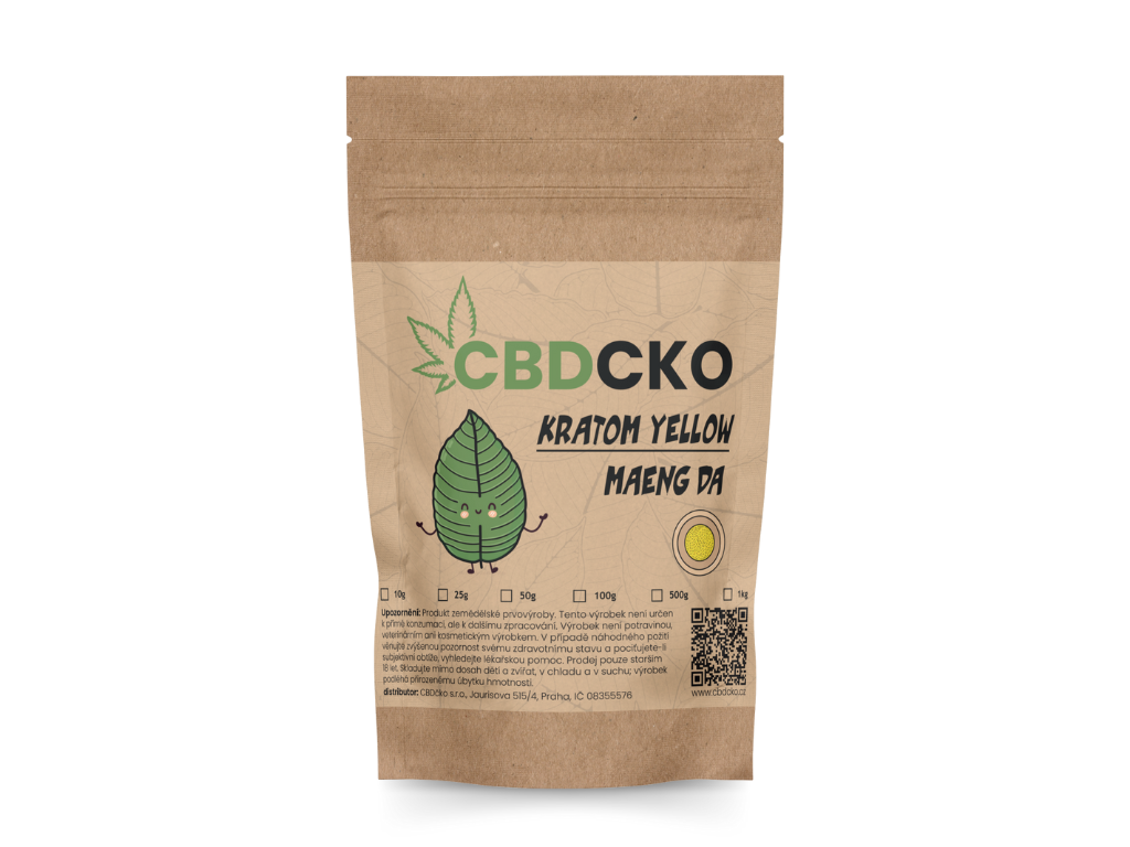 CBDčko Žlutý "Yellow" Kratom, Maeng Da Váha: 1 kg
