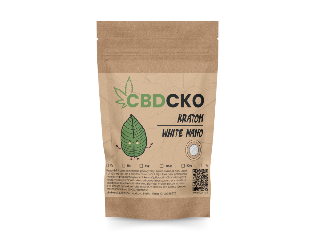 CBDčko Bílý "White" Premium Kratom, Nano Váha: 500 g