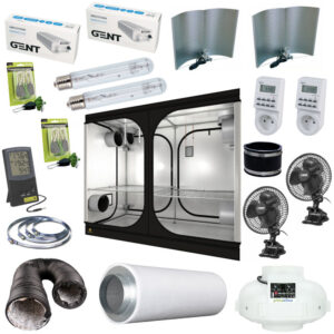 Kompletní grow box 2x600W MEDIUM, 240x120x200 cm