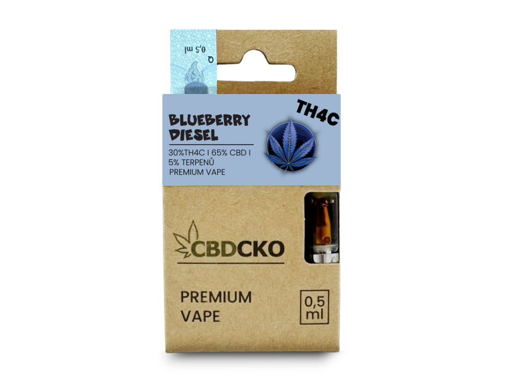 CBDčko TH4C Cartridge Blueberry Diesel Obsah: 1 ml