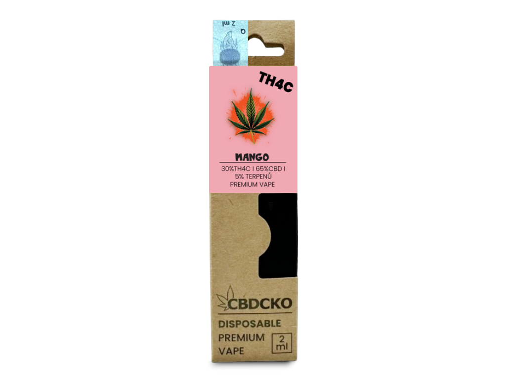CBDčko TH4C Disposable Vape Pen Mango, 2ml