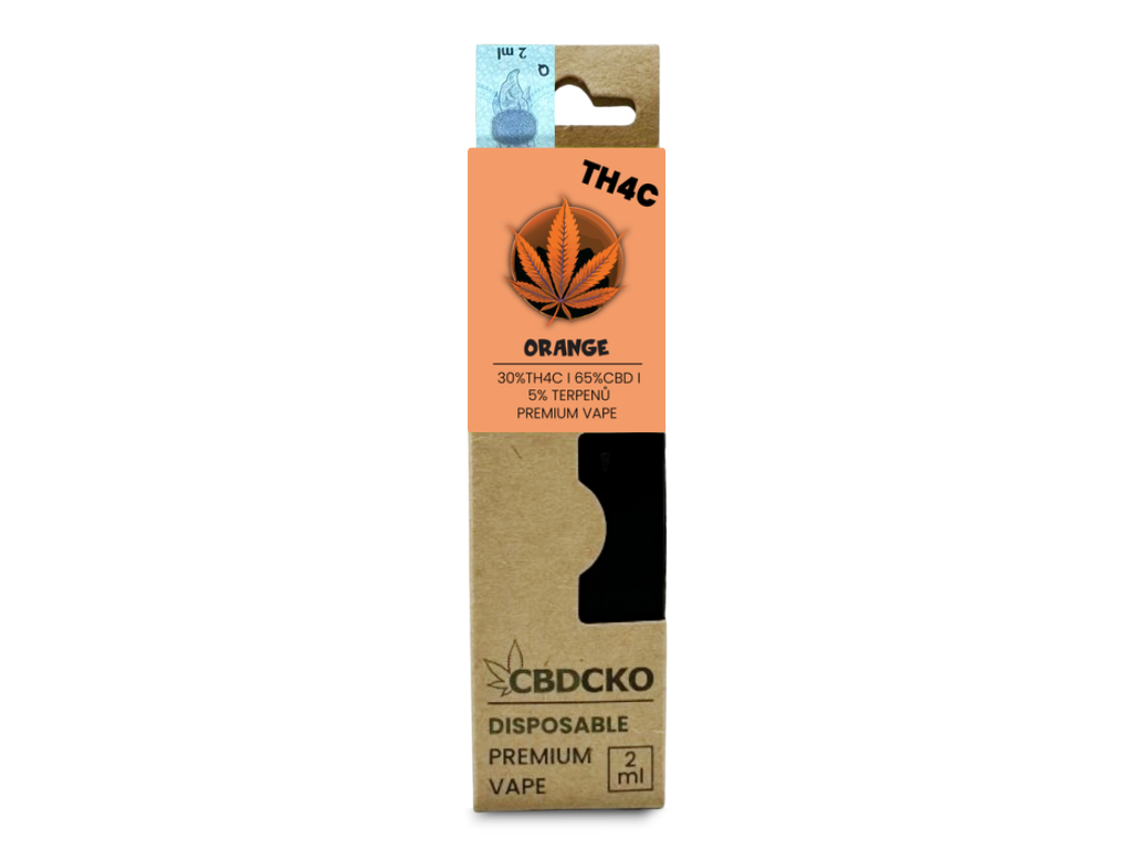 CBDčko TH4C Disposable Vape Pen Orange, 2ml