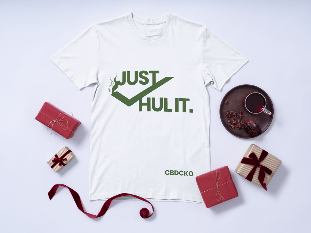 Pánské tričko CBDčko - JUST HUL IT! Design: 2XL