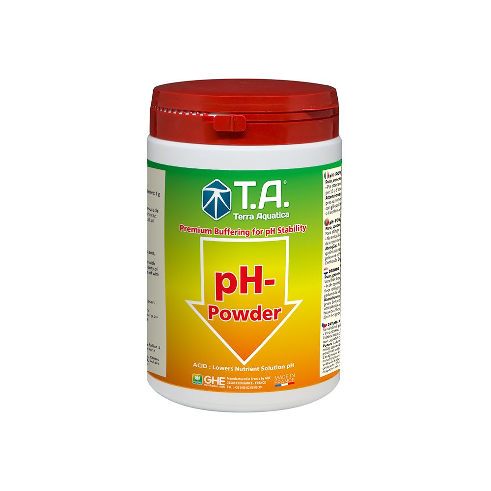 Terra Aquatica pH- Down Powder 1 l, sypký pH regulátor