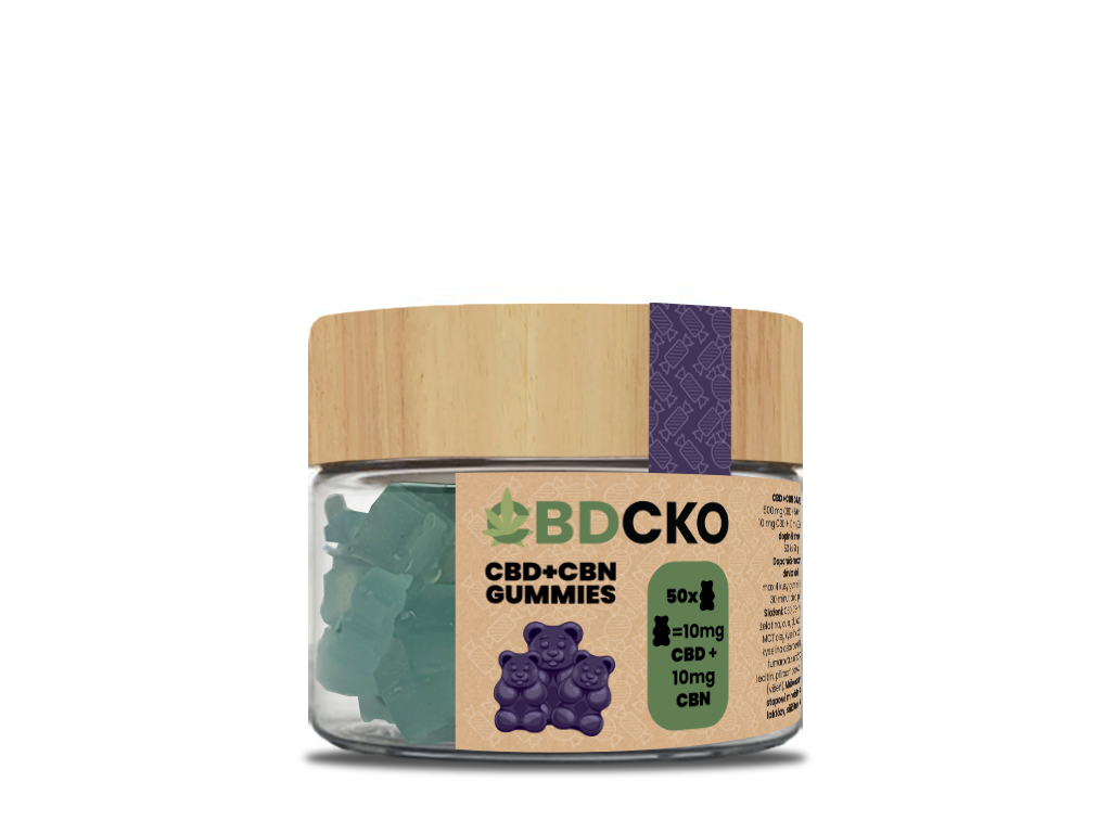 CBDčko CBD+CBN Gummies OG 10+10 mg, 50 ks
