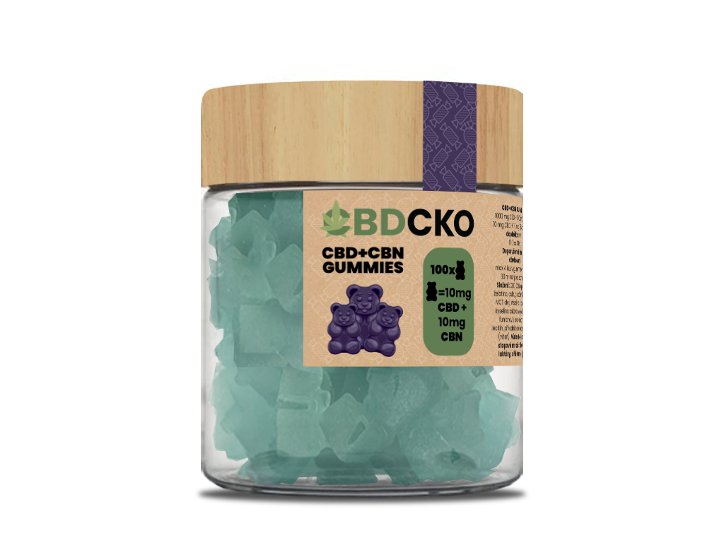 CBDčko CBD+CBN Gummies OG 10+10 mg, 100 ks
