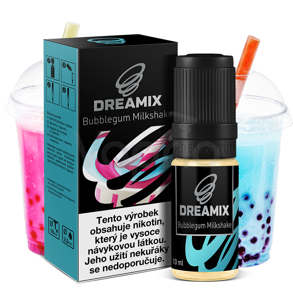Dreamix Dreamix, E-Liquid Bubblegum Milkshake 10ml Síla: 6 mg