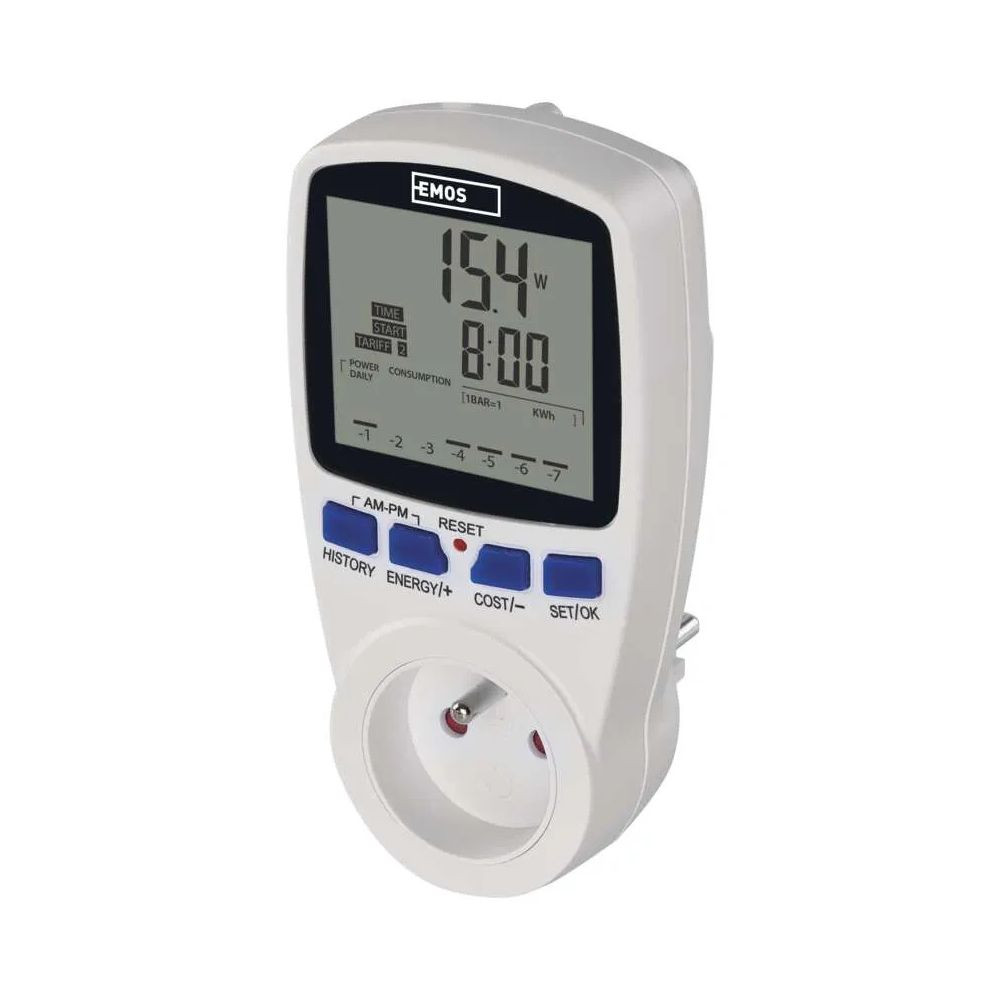 Emos P5805 digitální Wattmetr zásuvkový měřič spotřeby