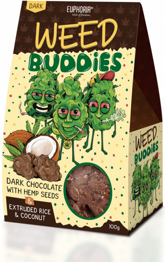 Euphoria Euphoria, Konopné Weed Buddies Hořké 100g