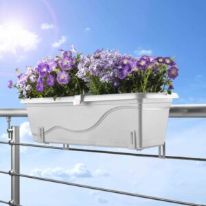 Plastkon samozavlažovací truhlík Extra Line Smart Bílá, 79.5x21x17 cm