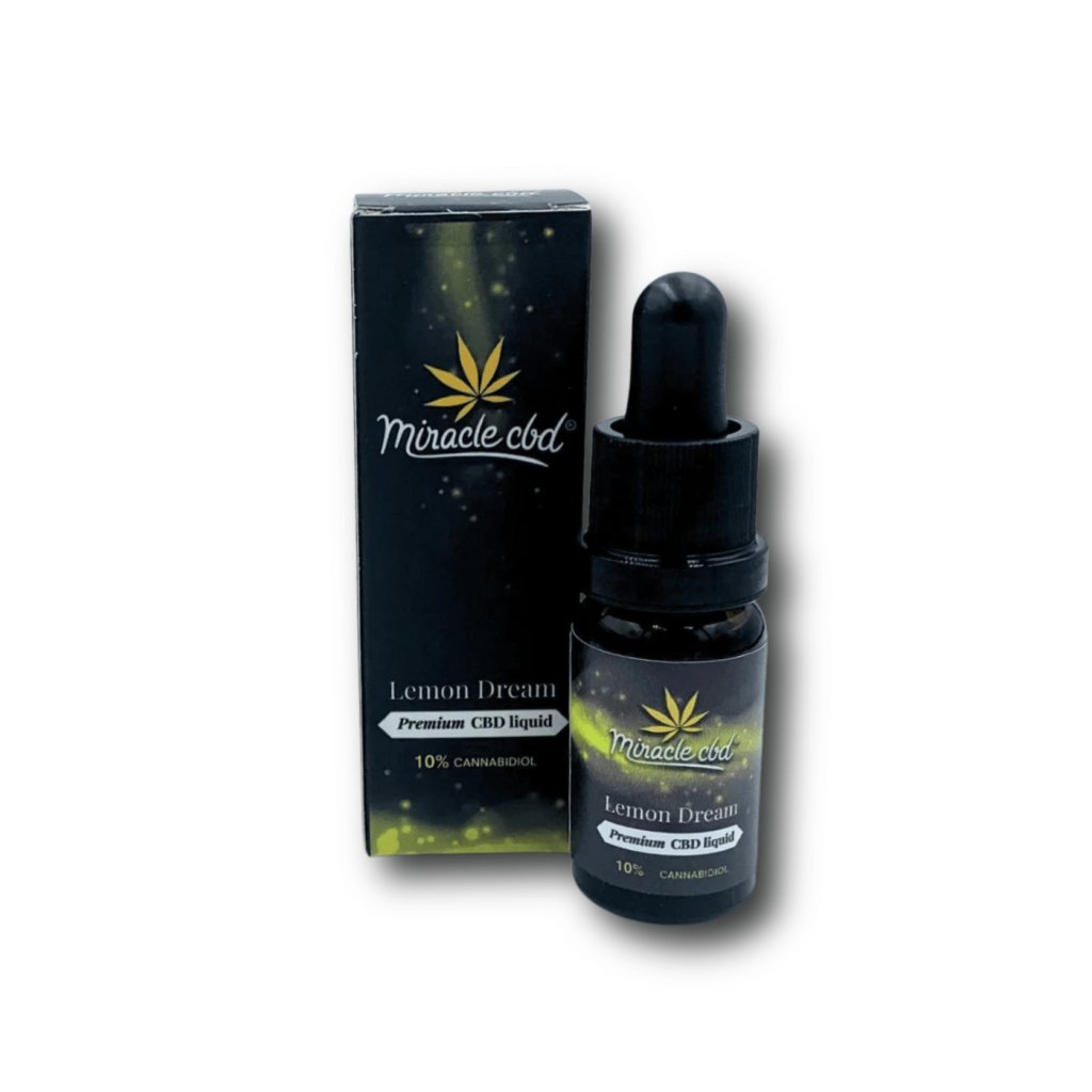 MiracleCBD CBD e-liquid 10% Lemon Dream objem 10 ml