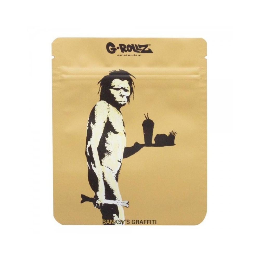 G-Rollz Banksy's Graffiti zip sáček - 100x125 mm Fast Food Caveman