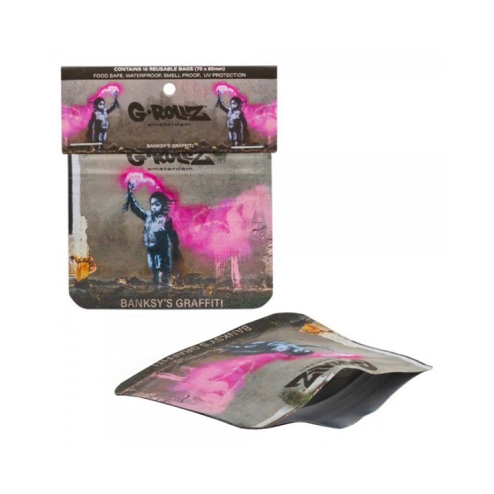 G-Rollz Banksy's Graffiti zip sáček - 70x60 mm Torchboy