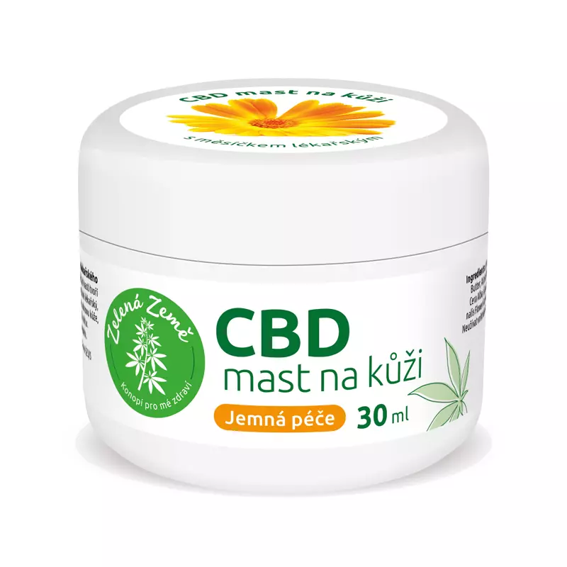 Zelená Země konopná mast na svaly a klouby 12 ml-KOPIE