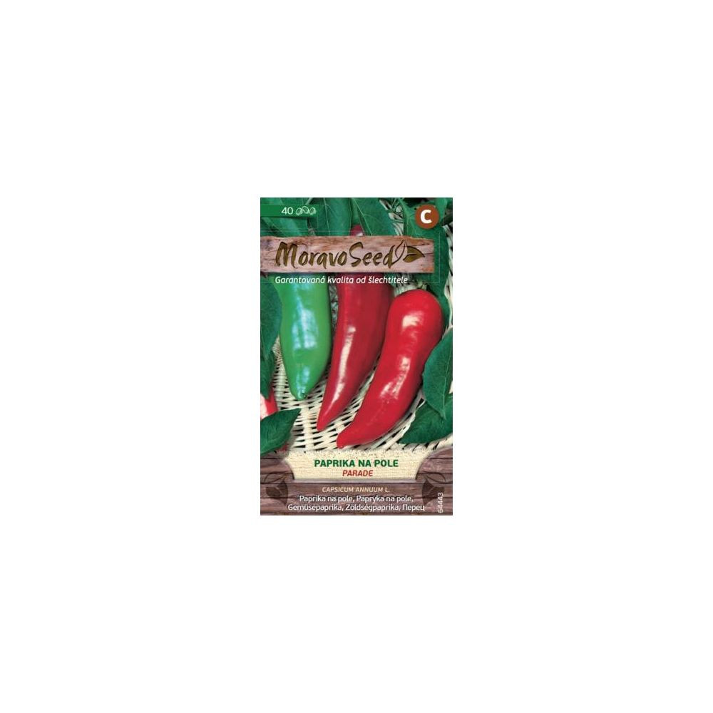 Semínka MoravoSeed Paprika Kapie na pole - Parade, 40 ks