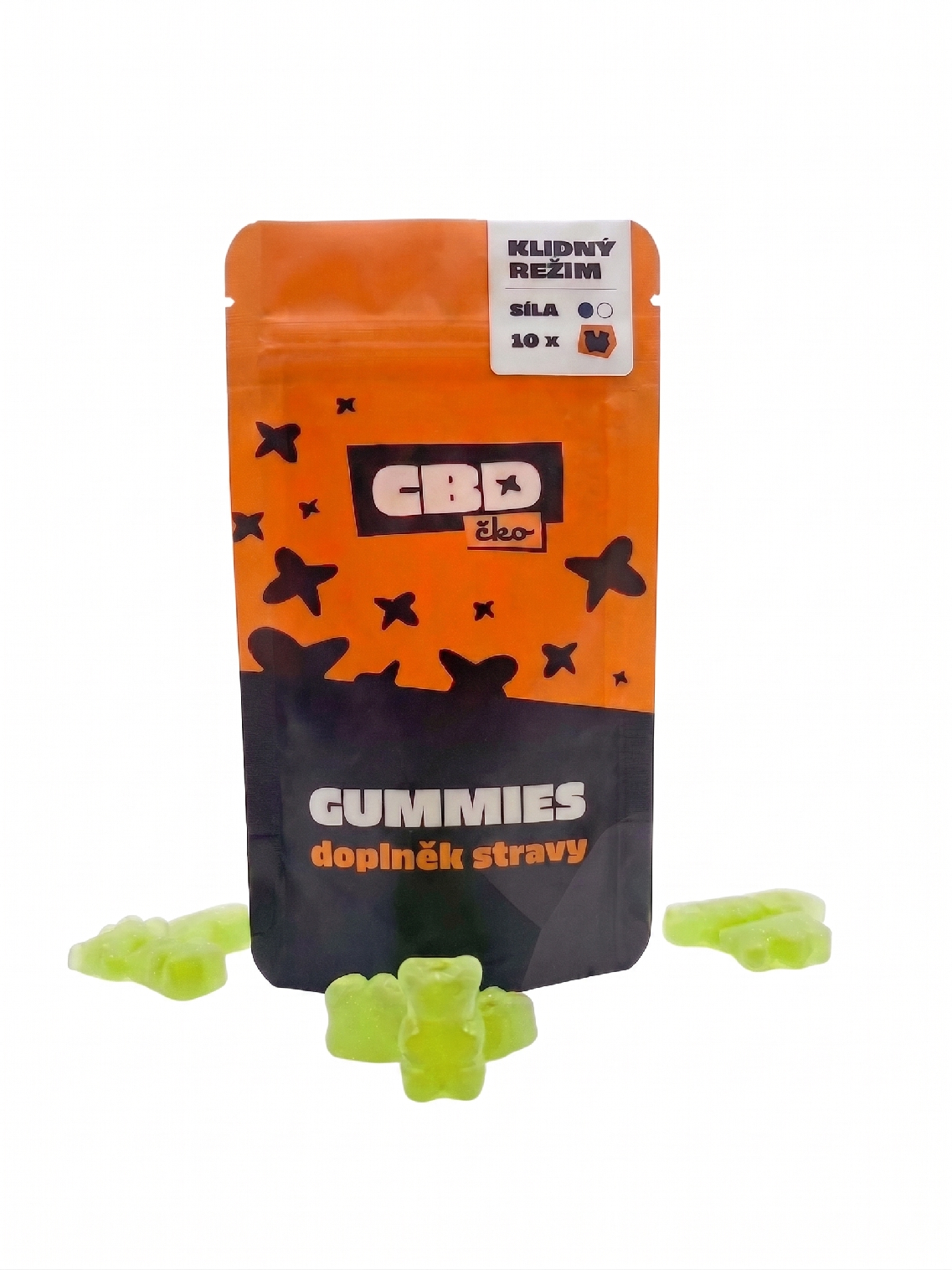 CBDčko CBD Gummies 15 mg, 10 ks - Klidný režim