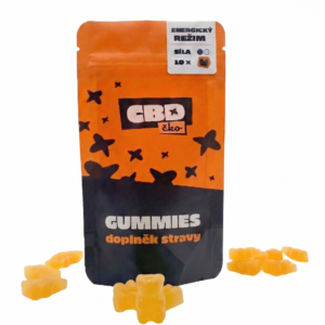 CBDčko CBG Gummies CBD+CBG 10+10 mg, 10 ks - Energický režim